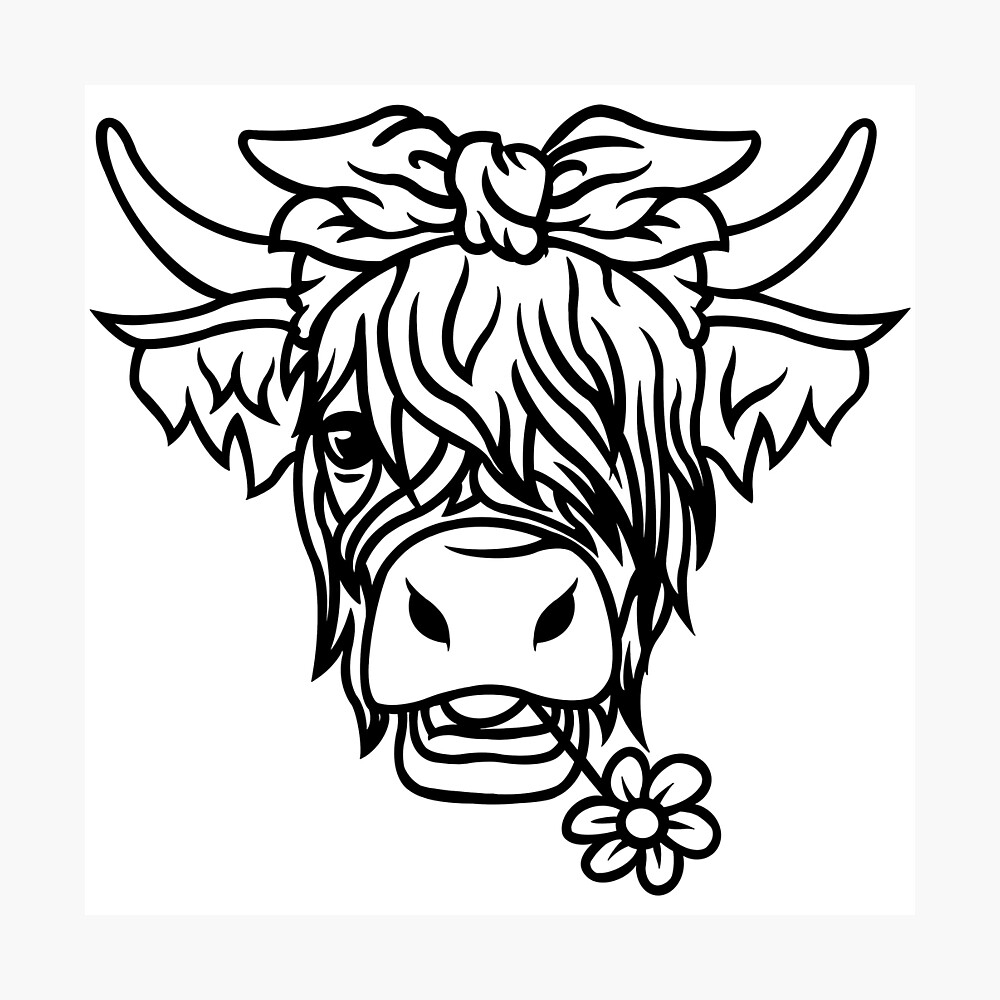 Cute Cow Coloring Pages