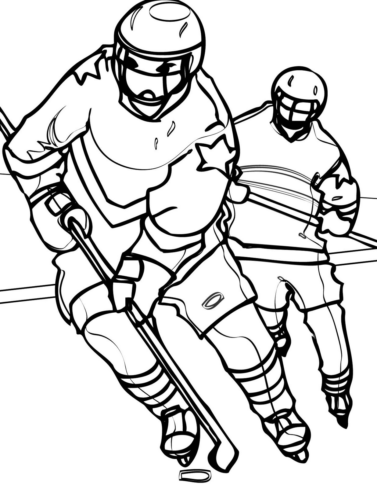 Hockey Coloring Page ColoringMe
