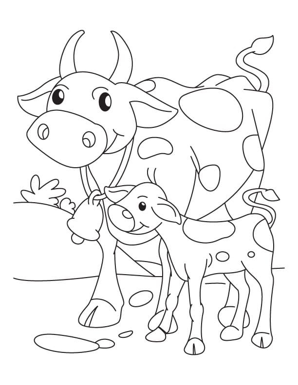 Holstein Cow Coloring Page Free Printable Coloring Pages For Kids