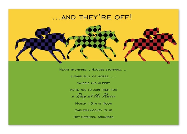 racing invitations templates
