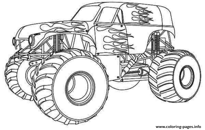 Hot Wheels Monster Truck Coloring Pages