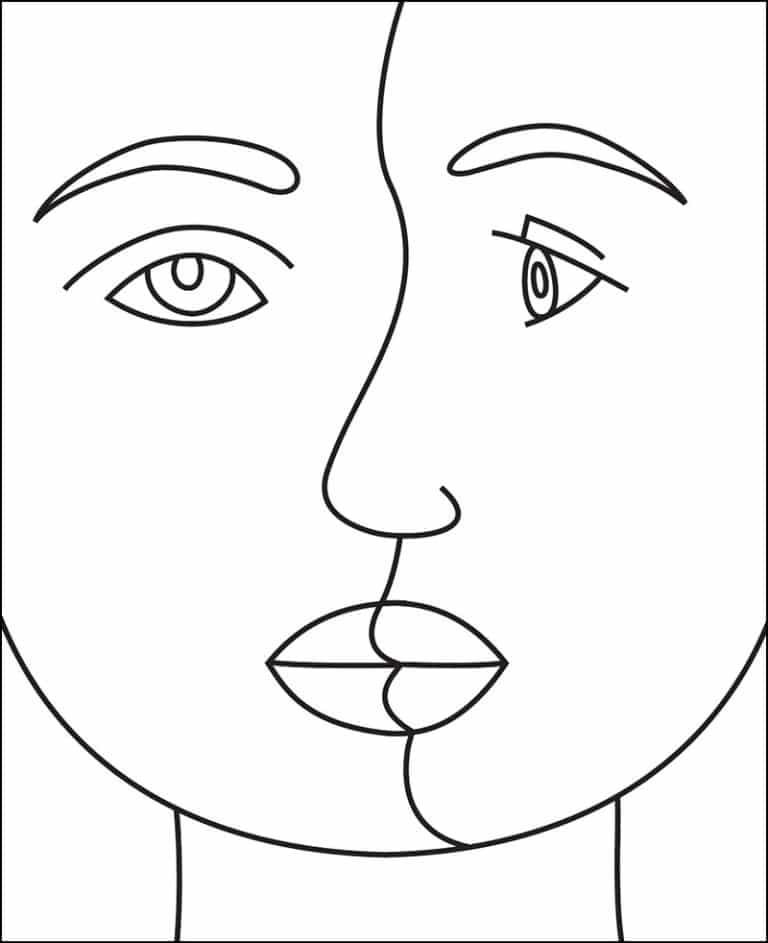 How To Draw A Picasso Art Project Easy Step by Step Art Lesson For 