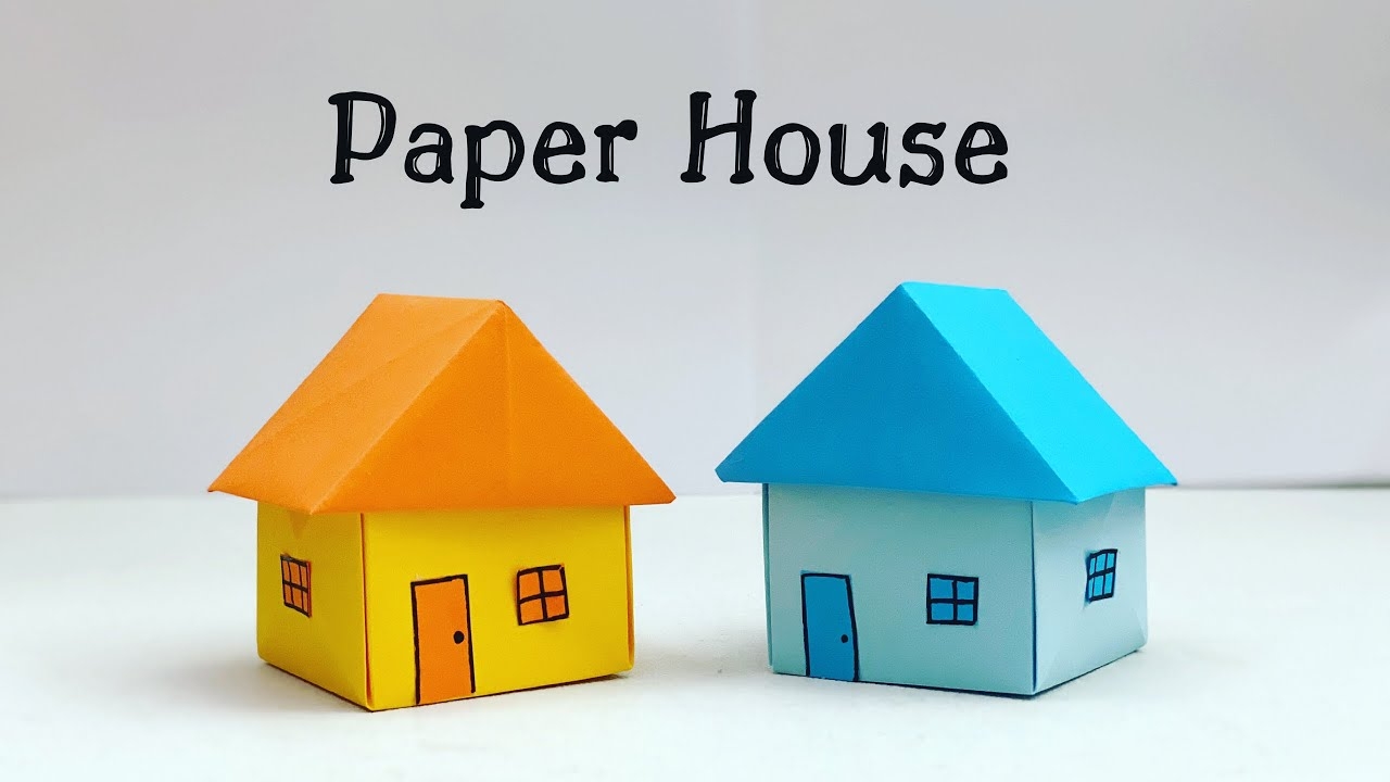 How To Make Easy Paper House For Kids Nursery Craft Ideas Paper 
