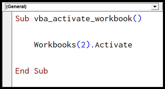 activate a worksheet vba
