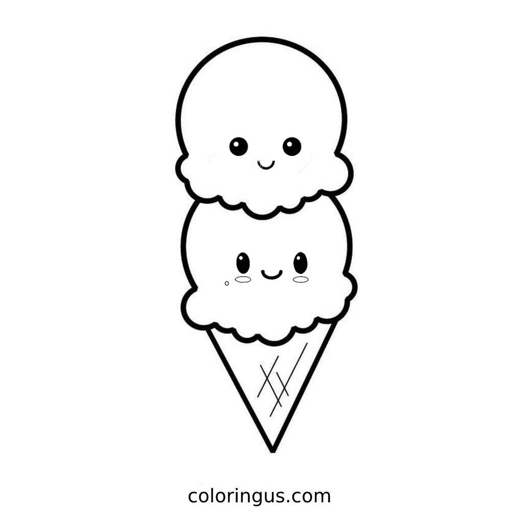 free coloring pages ice cream