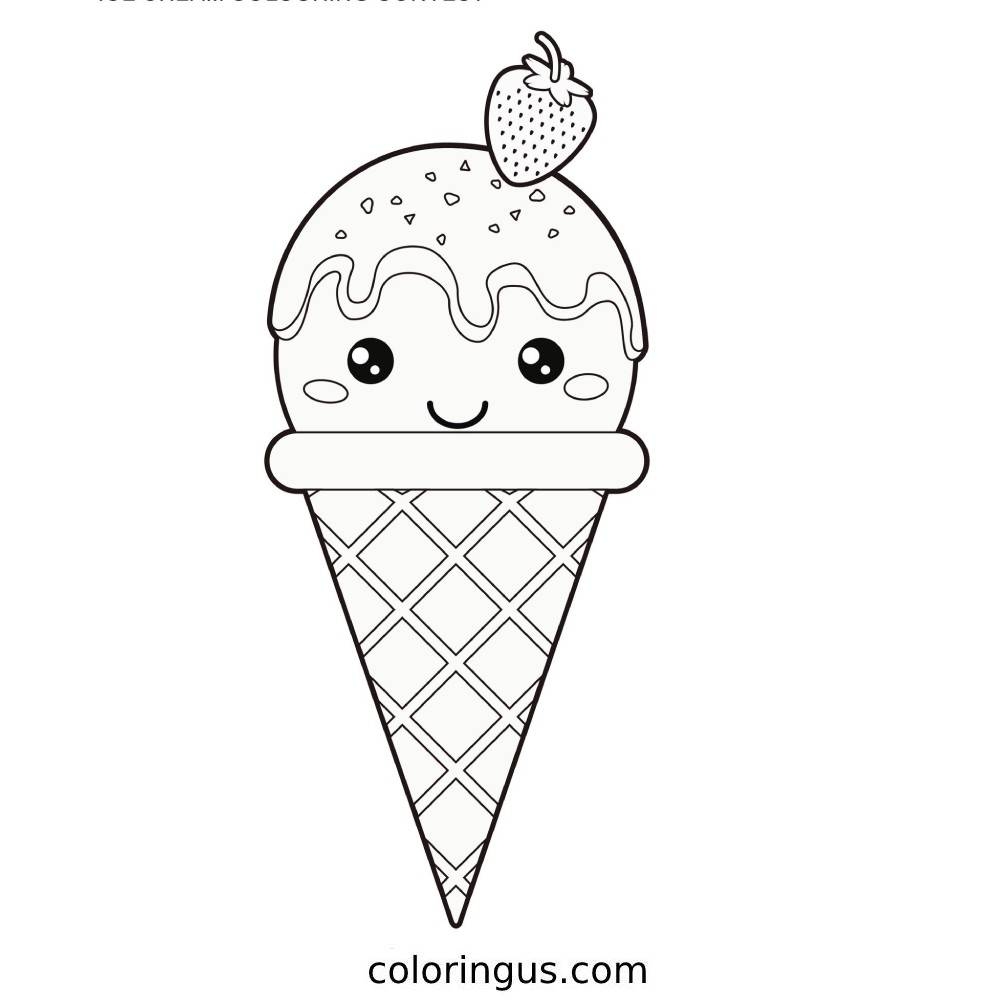 Ice Cream Coloring Pages To Print