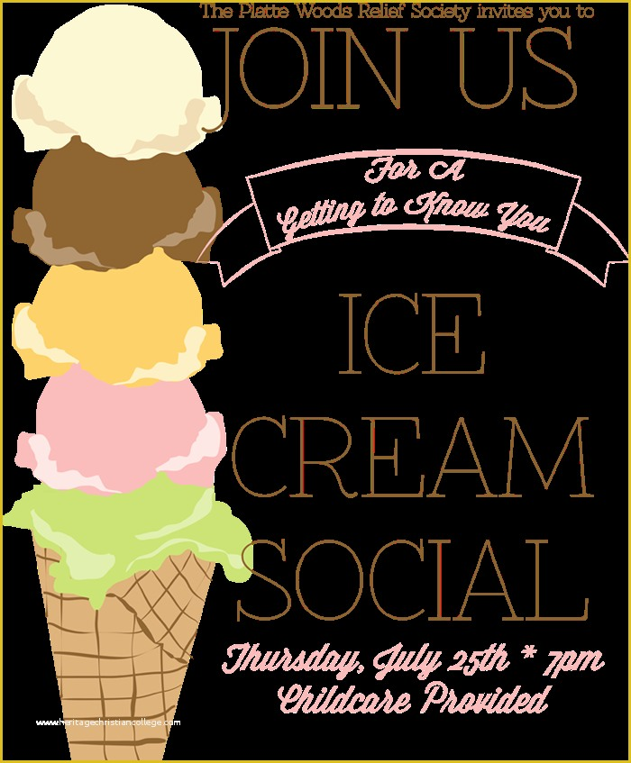 Ice Cream Social Invitation Template Free Of Ice Cream Social 