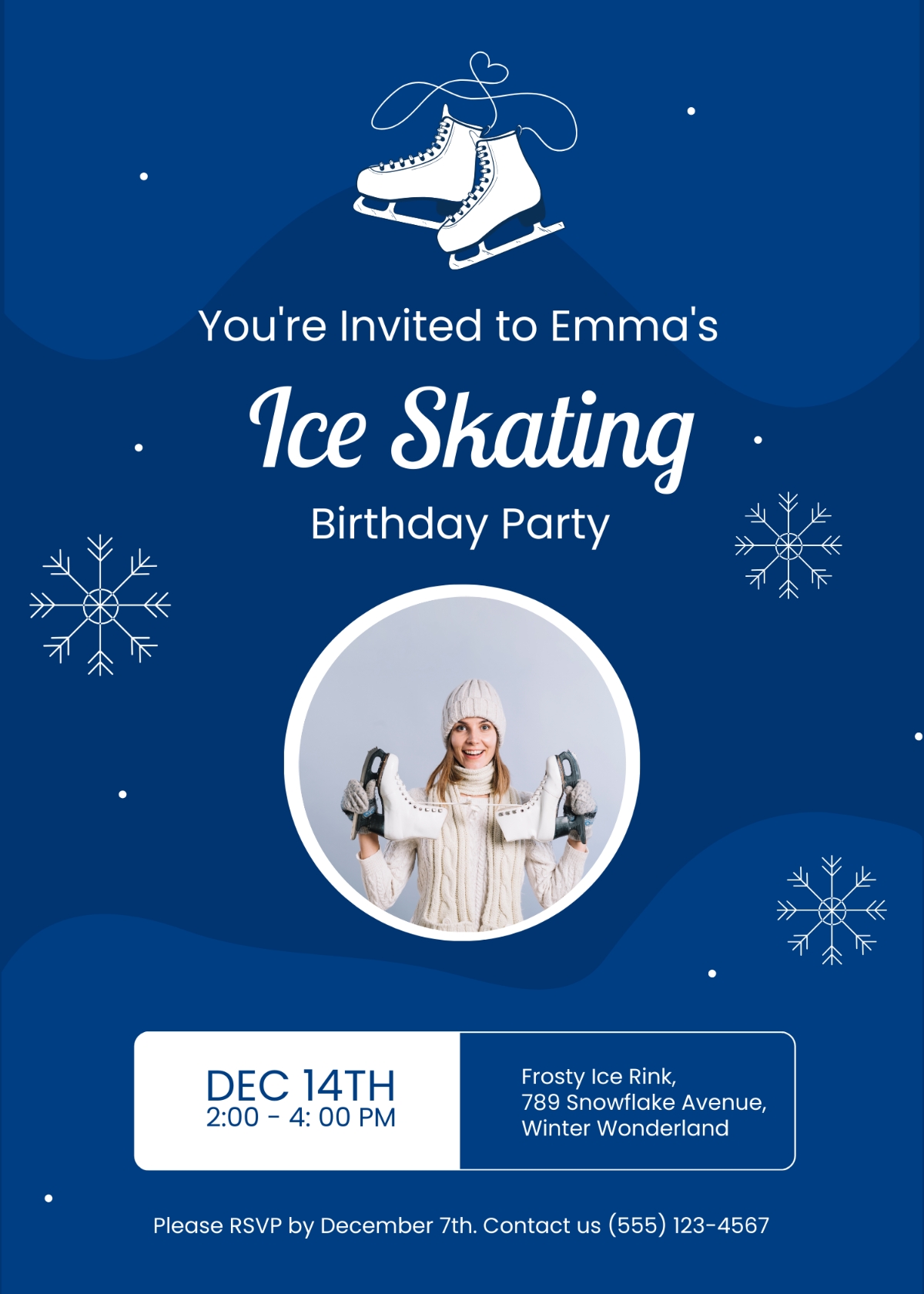 skating invitation template
