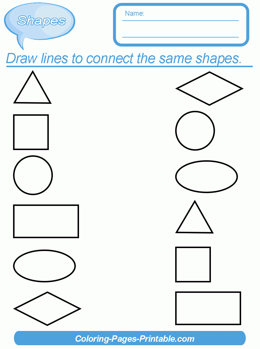 worksheets with shapes
