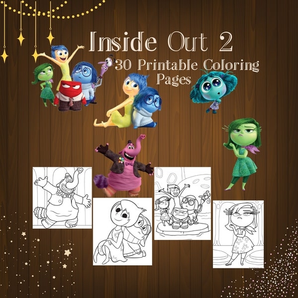Inside Out Color Pages Etsy