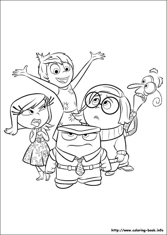 Inside Out Movie Coloring Pages
