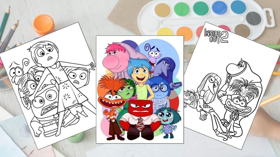 Inside Out Movie Coloring Pages Printable Coloring Pages PDF Free