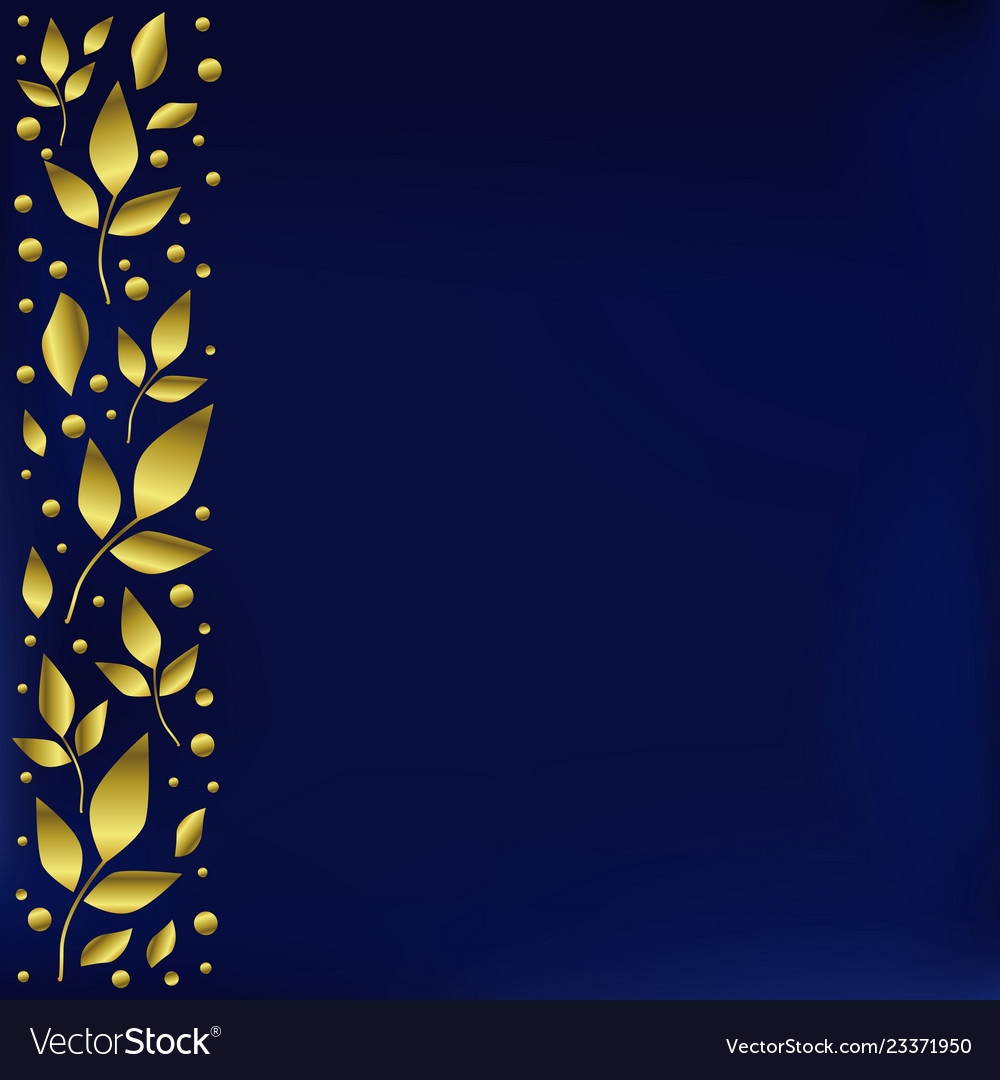 royal blue and gold invitation template
