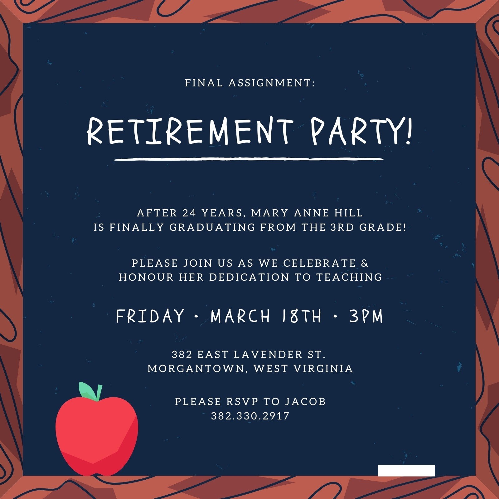 Invitation Templates Retirement Party