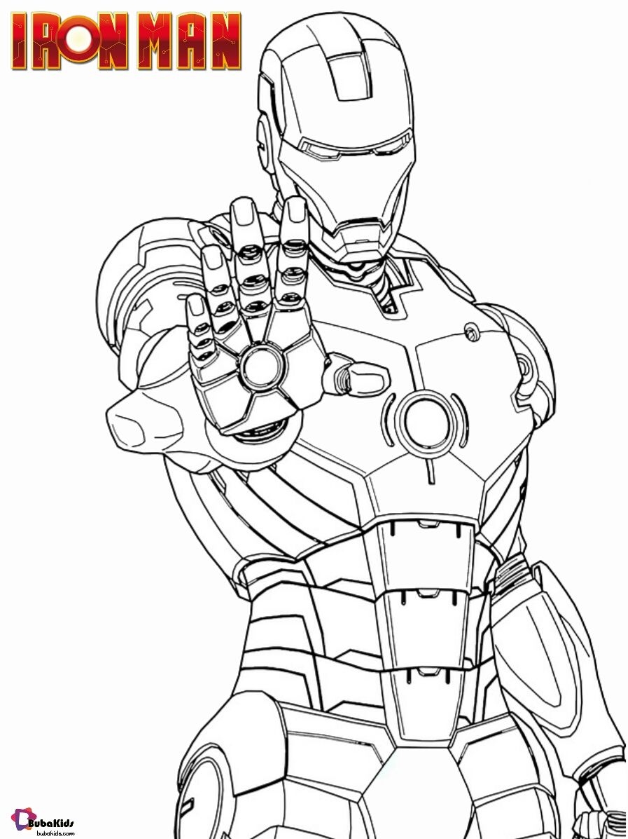 Iron Man Coloring Book Pages