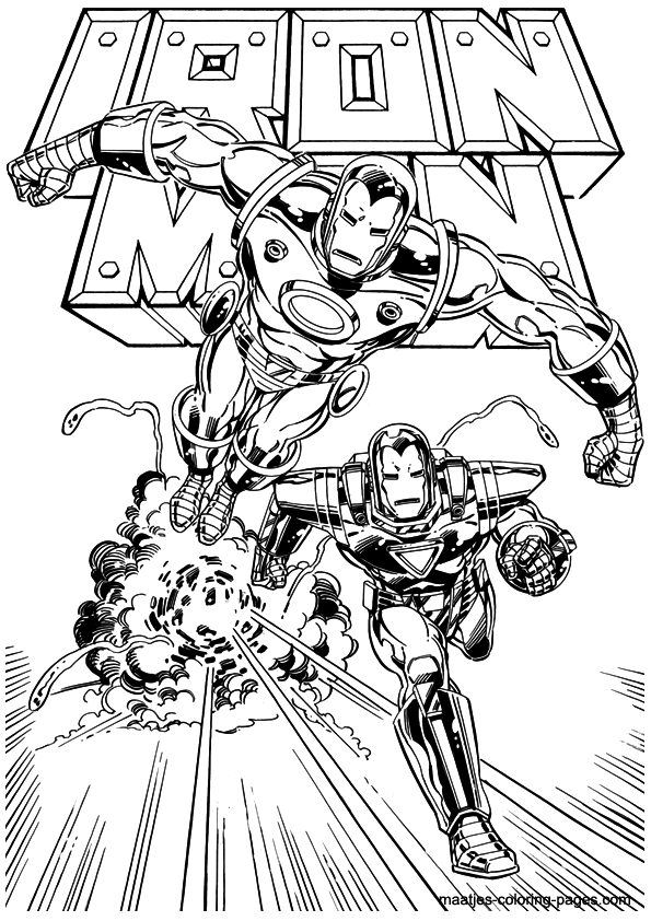 Ironman Coloring Page