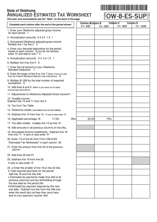 tax worksheet 2024