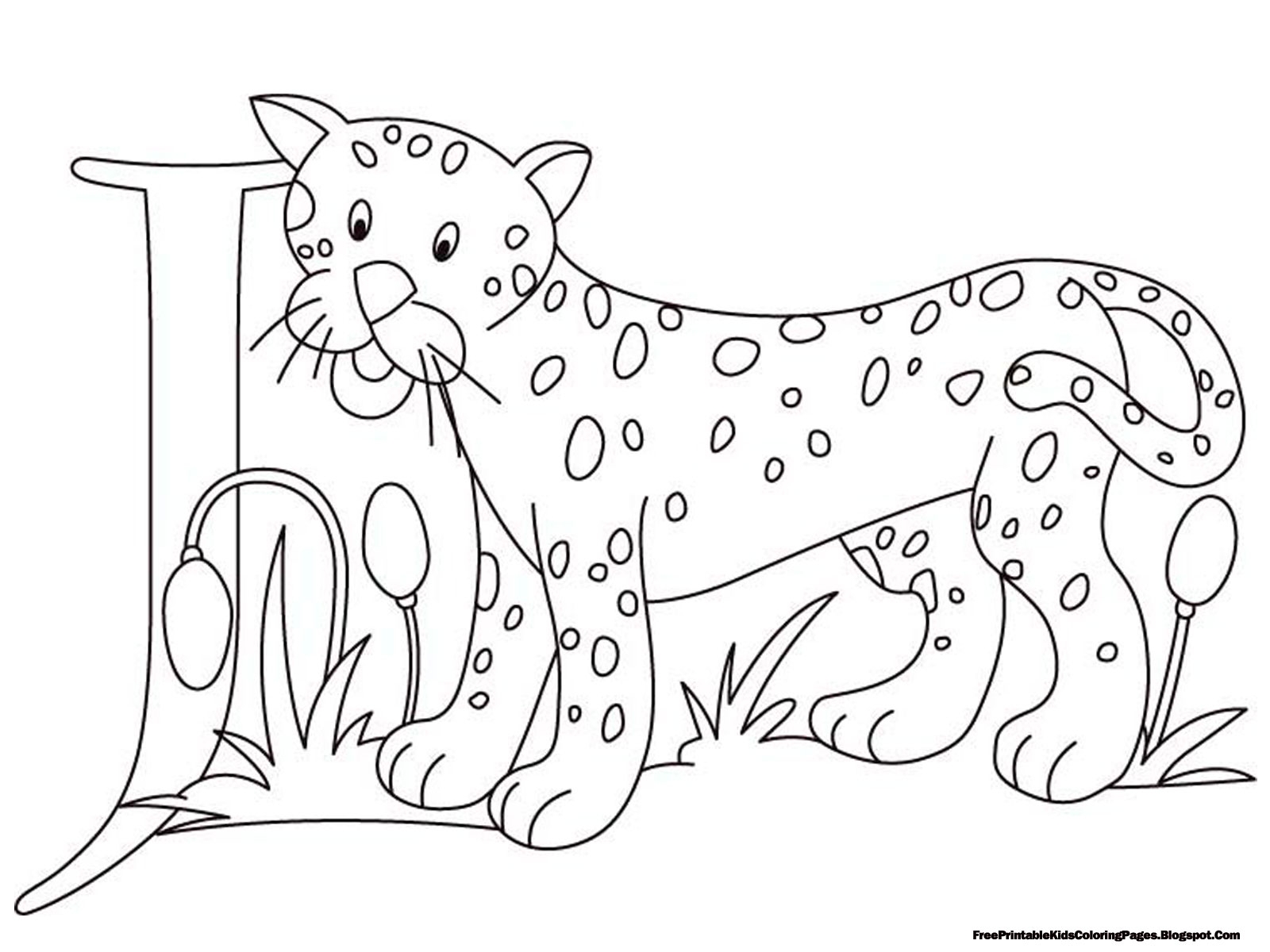 Jaguar Alphabet Coloring Pages Printable Free Printable Kids Coloring 