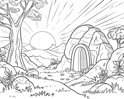 Jesus At Easter Coloring Pages