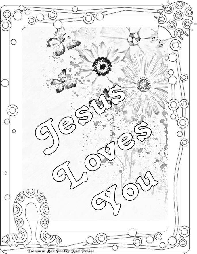 Jesus Loves Me Coloring Pages Printables Coloring Home