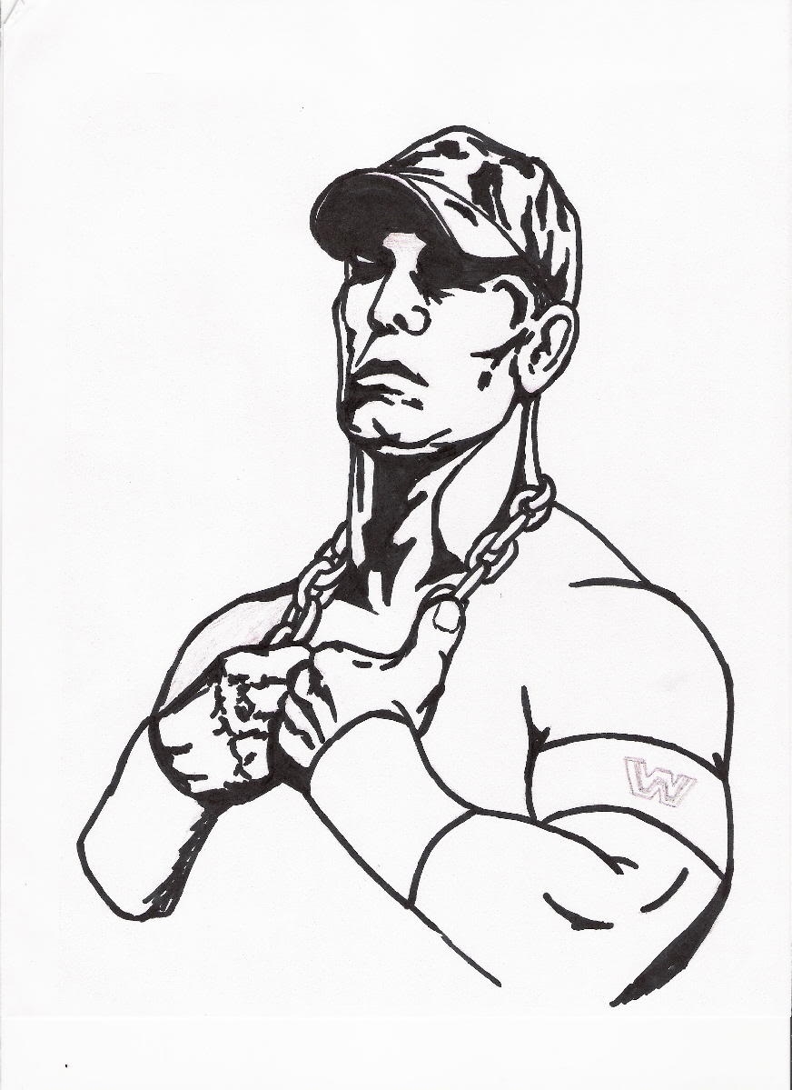 John Cena Coloring Pages To Print Coloring Home