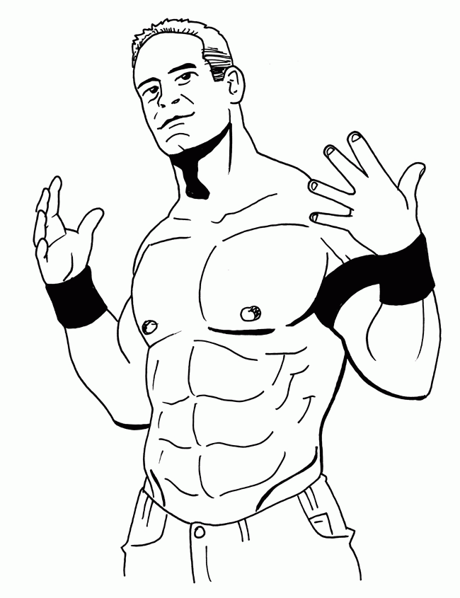 John Cena Coloring Pages