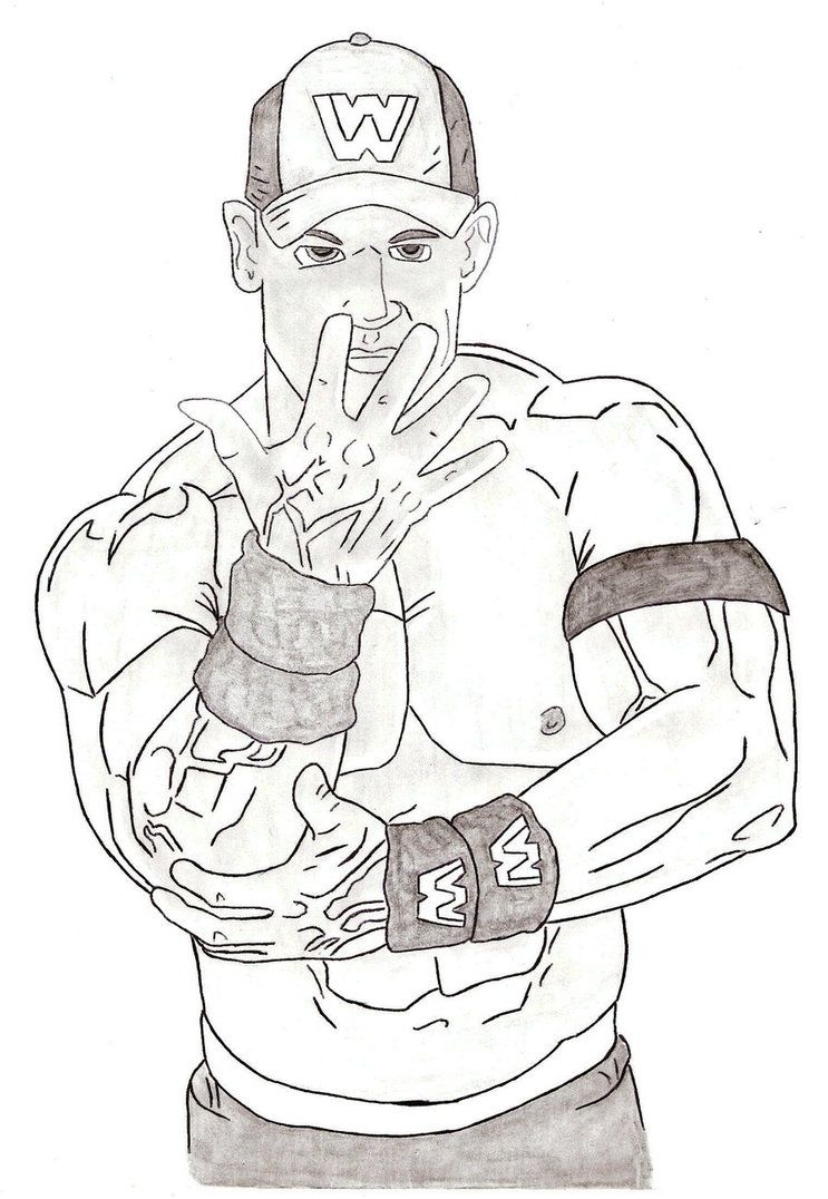 John Cena Coloring Pages To Print Coloring Home