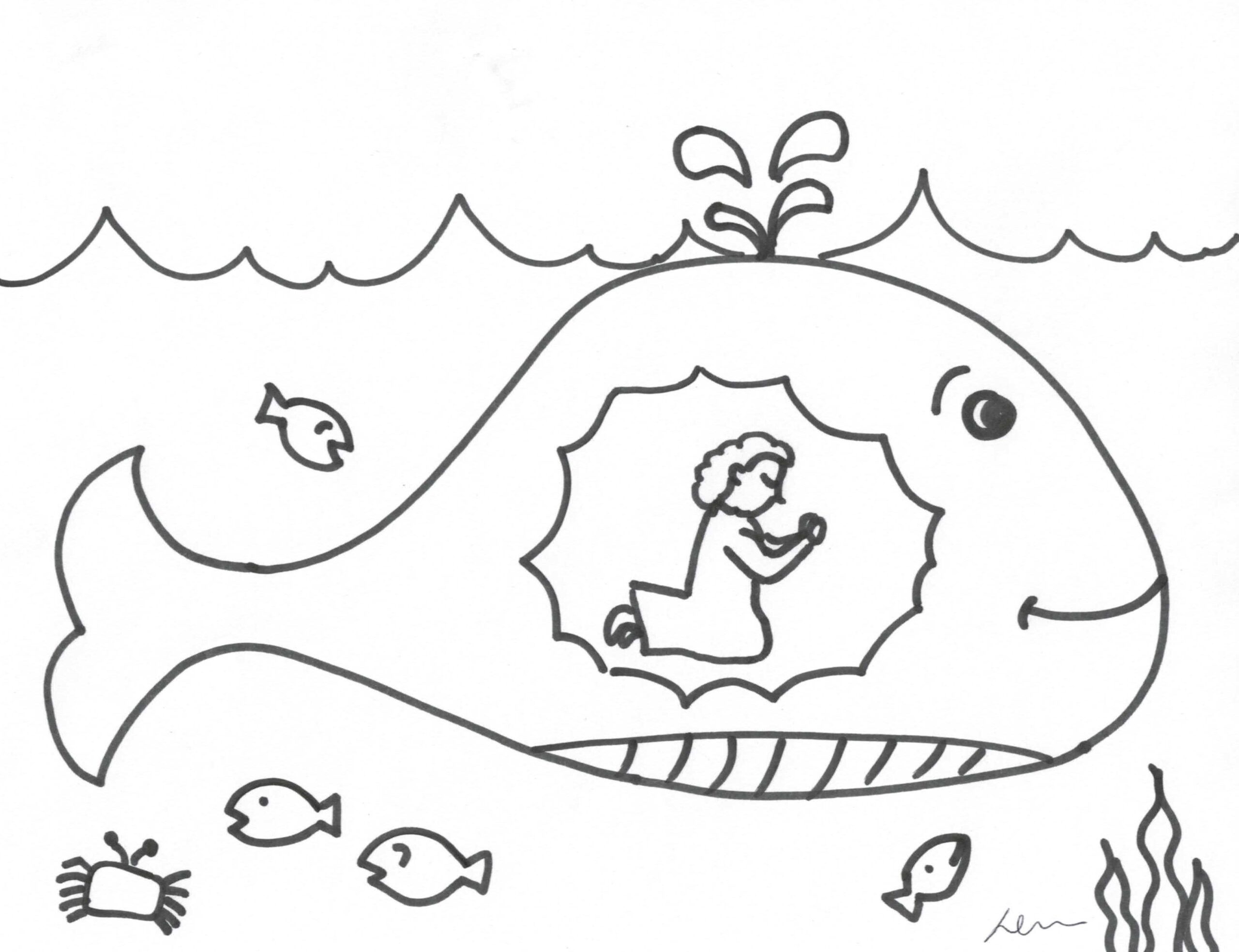 fish coloring page free