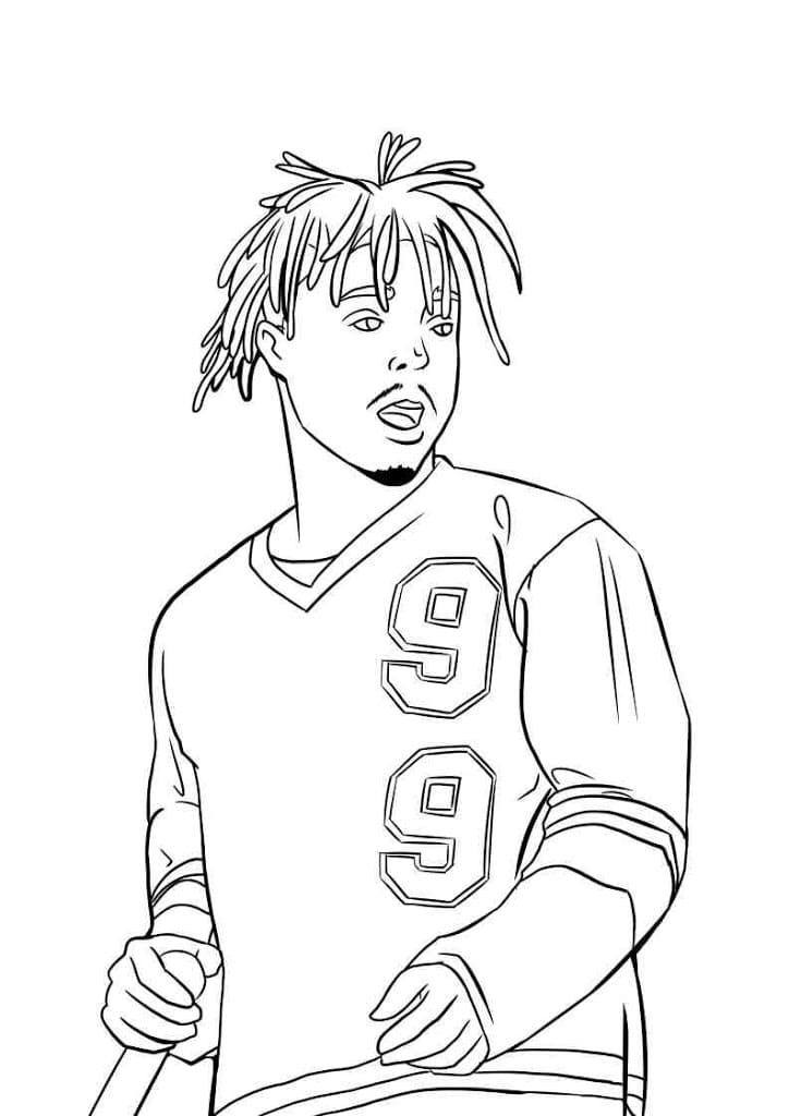 Juice Wrld Coloring Page