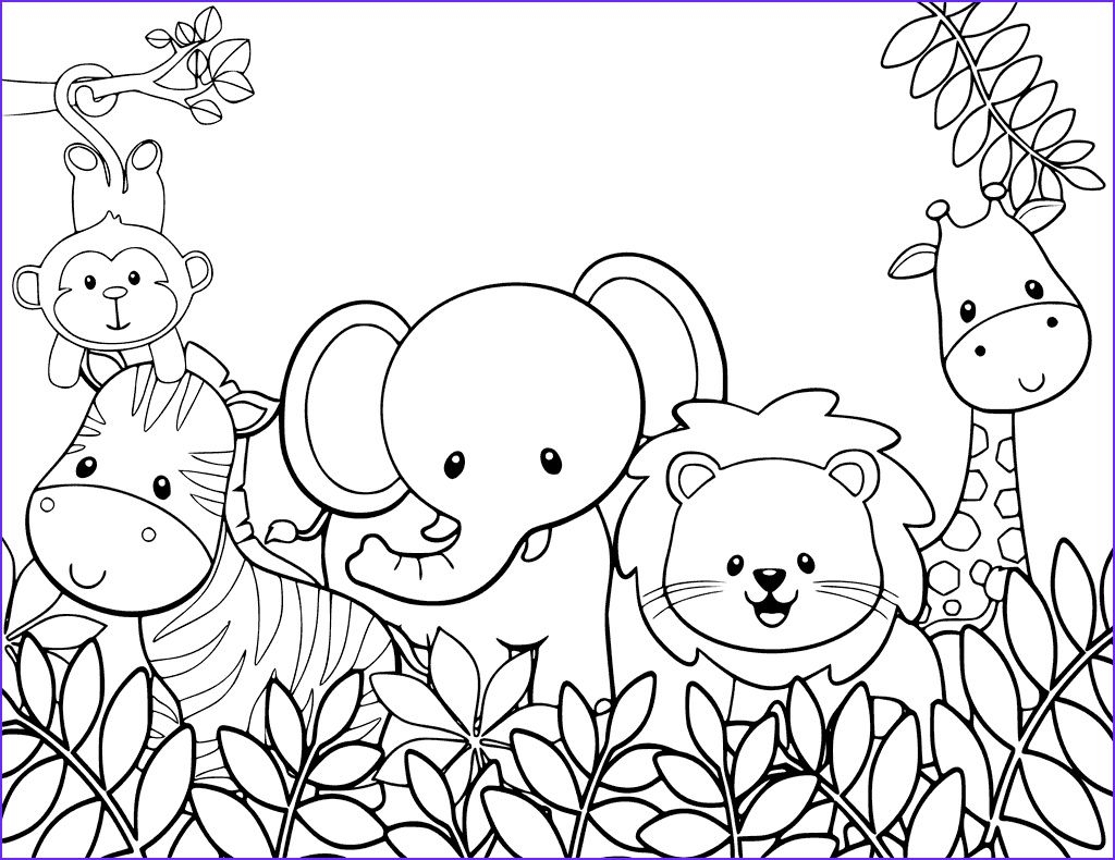 Jungle Animals Printable Coloring Pages Printable Word Searches