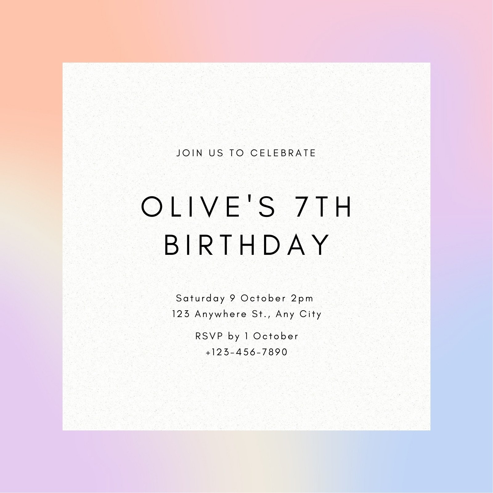 printable birthday invitation card template