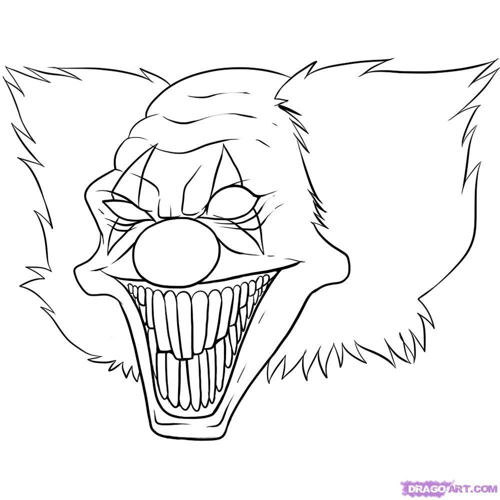 Killer Clown Coloring Pages Coloring Pages