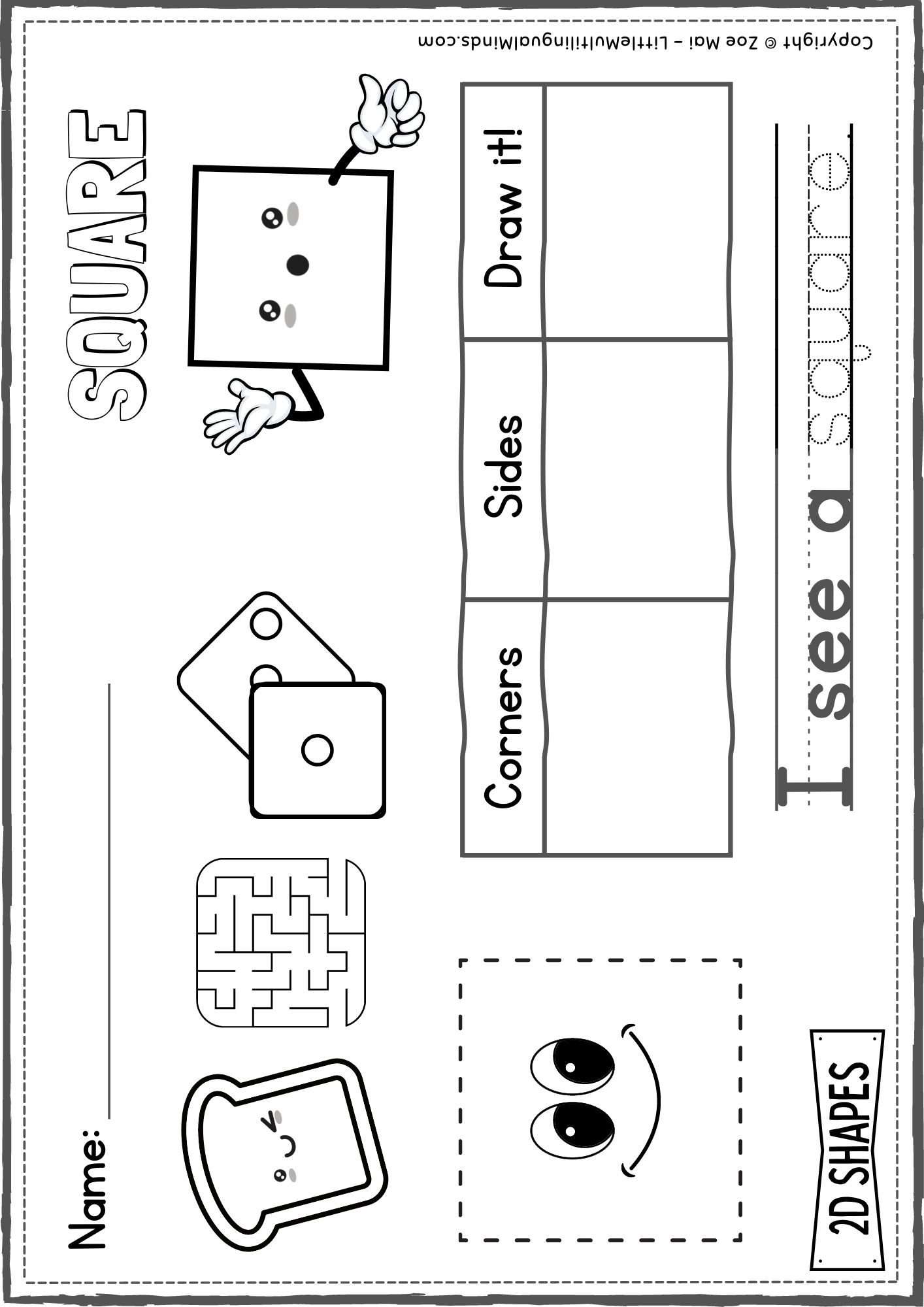 worksheet square