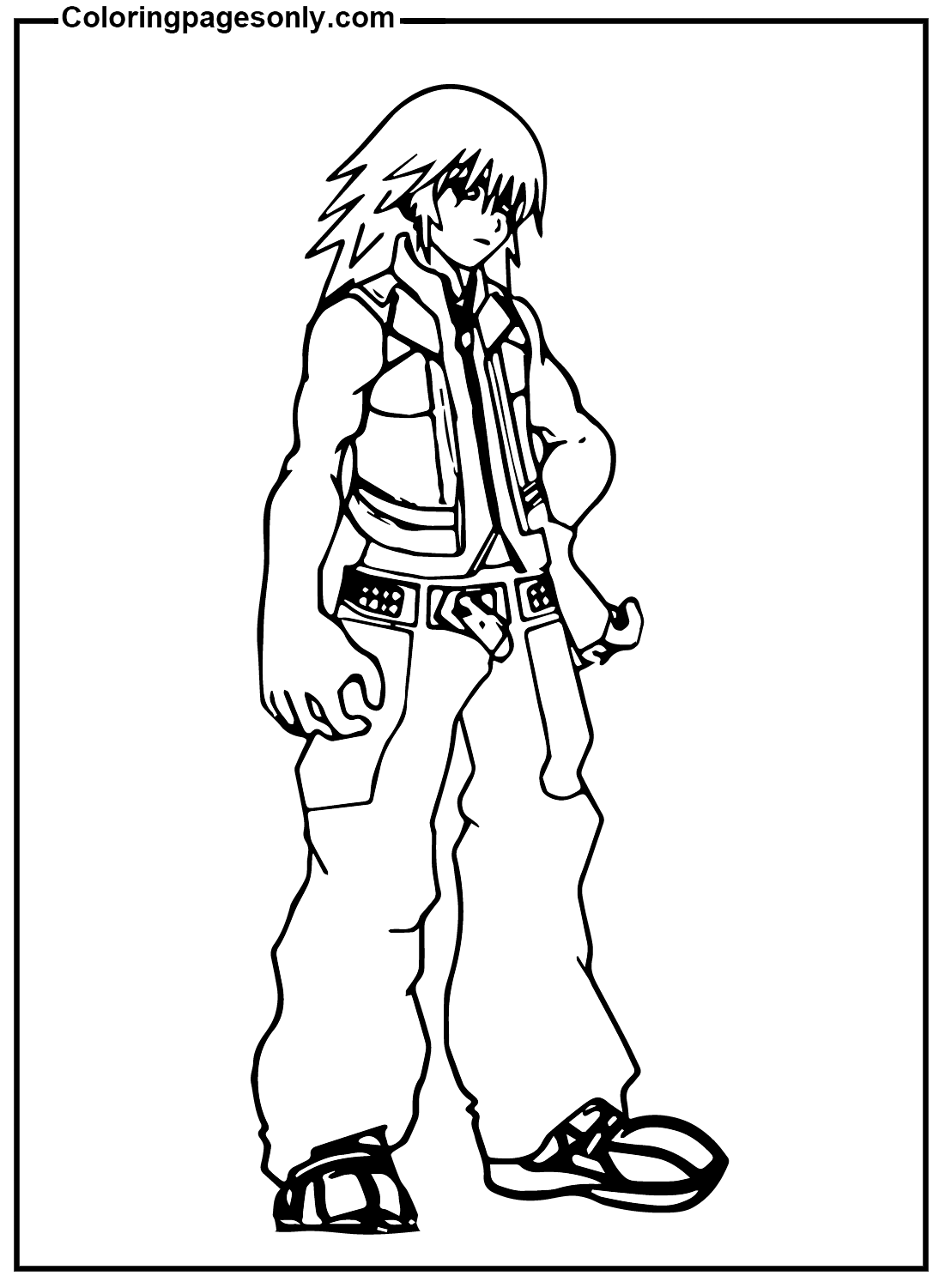Kingdom Hearts Printable Coloring Page Free Printable Coloring Pages