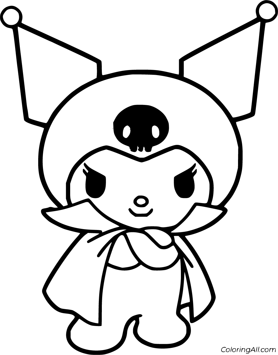Kuromi Coloring Pages Printable