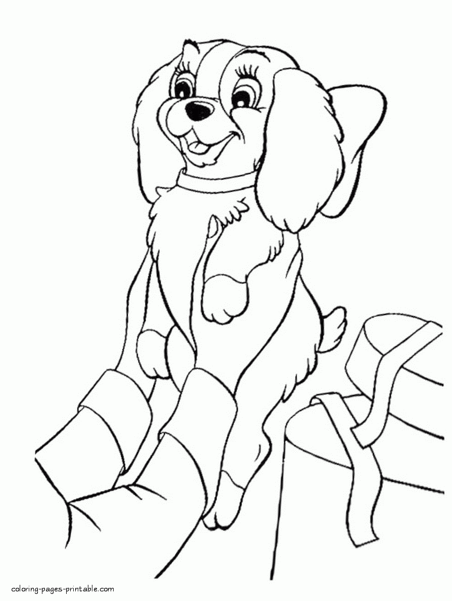 Lady And The Tramp Coloring Pages For Children 29 COLORING PAGES 