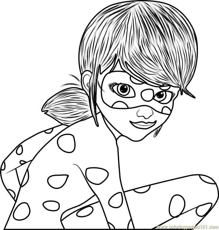 Ladybug Coloring Page Free Miraculous Ladybug Coloring Pages 