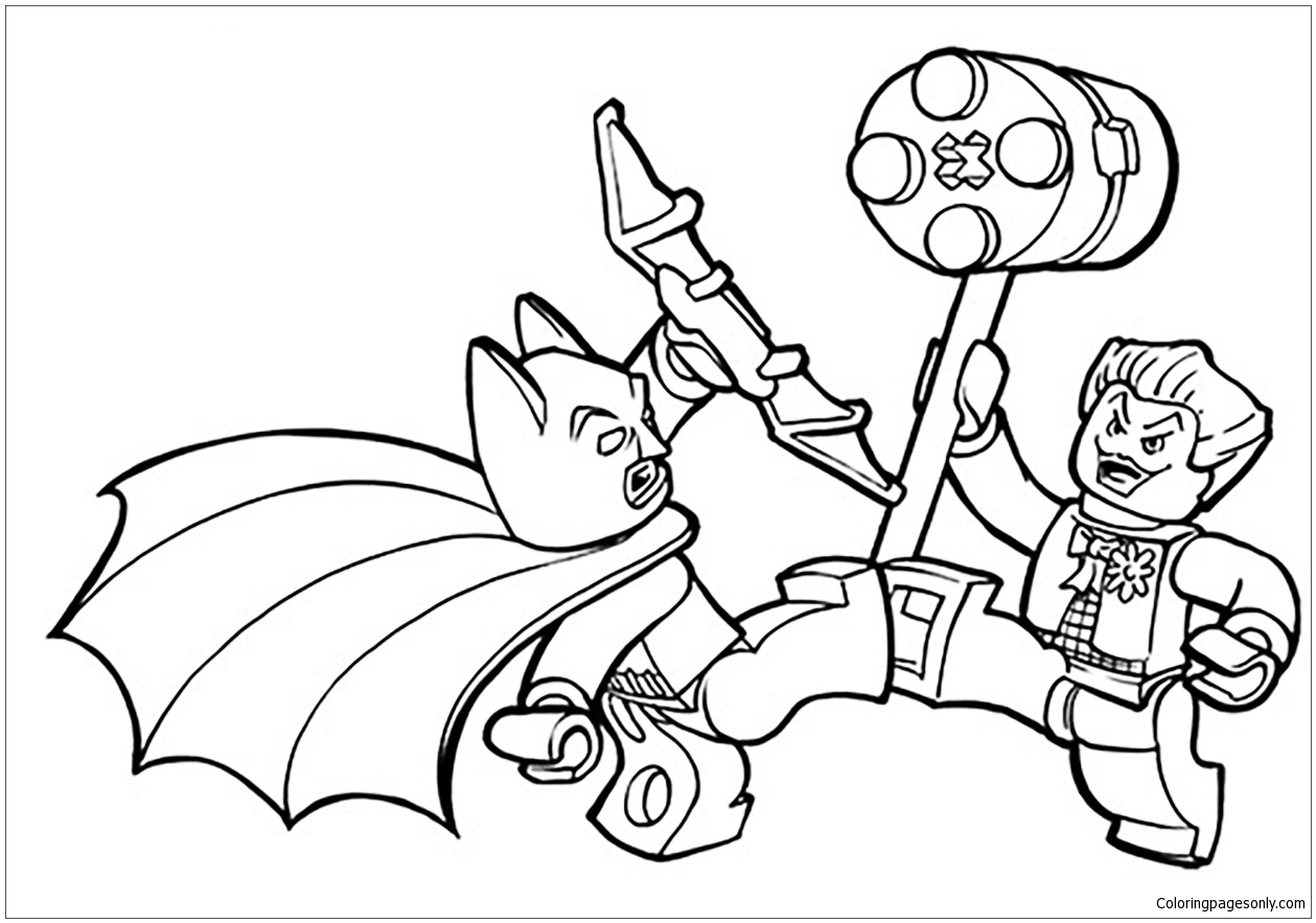 Lego Coloring Pages Batman