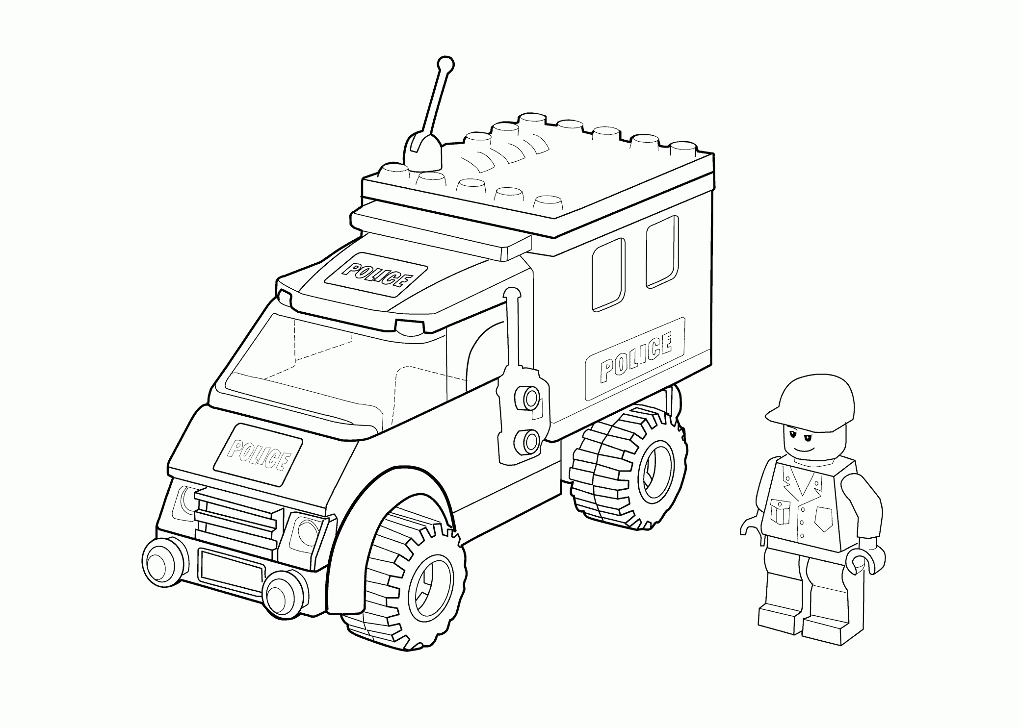 Lego City Coloring Pages Free Coloring Home