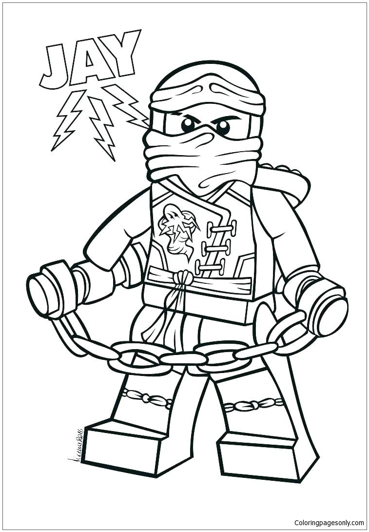 Lego Ninja Coloring Page