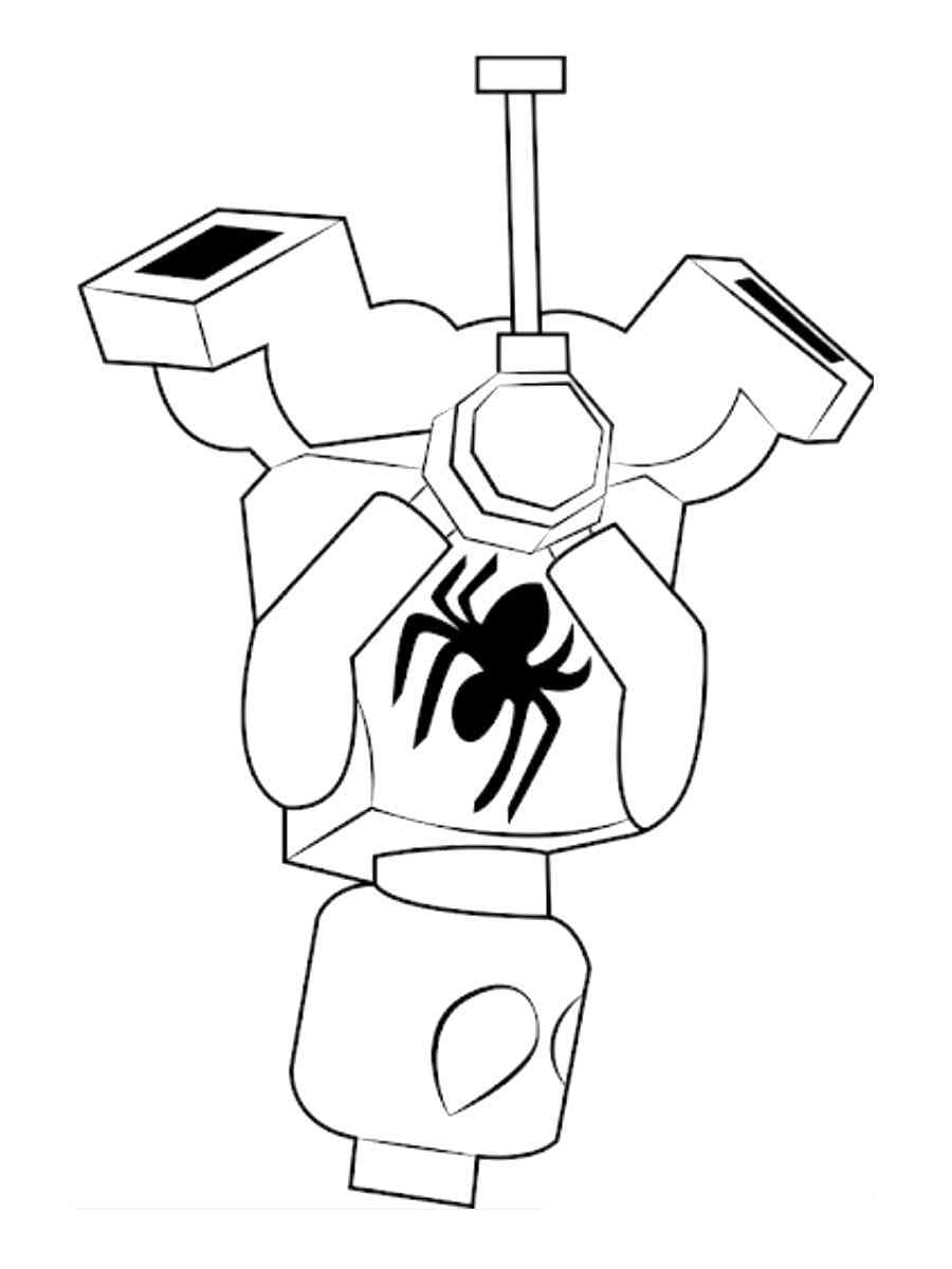 Lego Spiderman Coloring Pages
