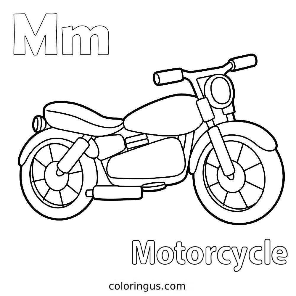 Letter M Coloring Pages Free Printable PDF 