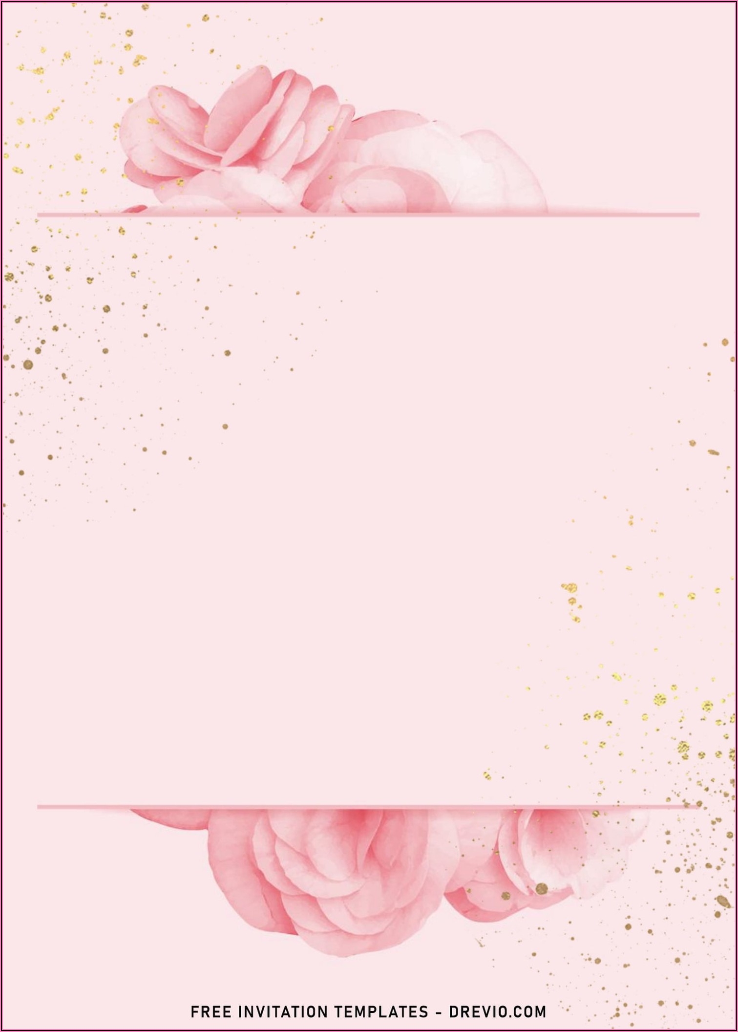 Light Pink Wedding Invitation Templates Invitations Resume Examples 