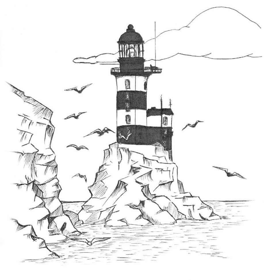Lighthouse Coloring Book Pages