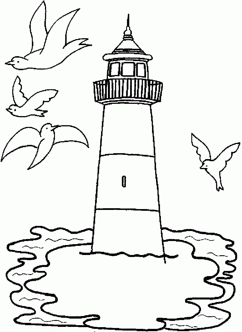 Lighthouse Coloring Pages For Adults Coloring Home