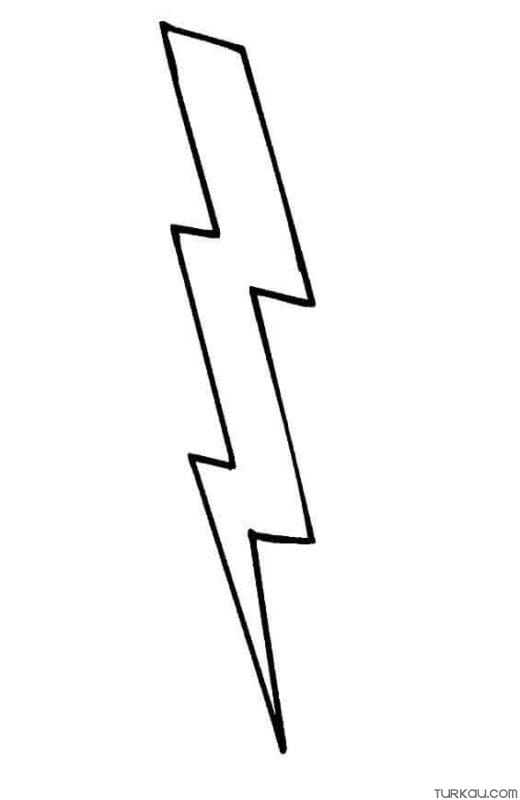 Lightning Coloring Page Turkau