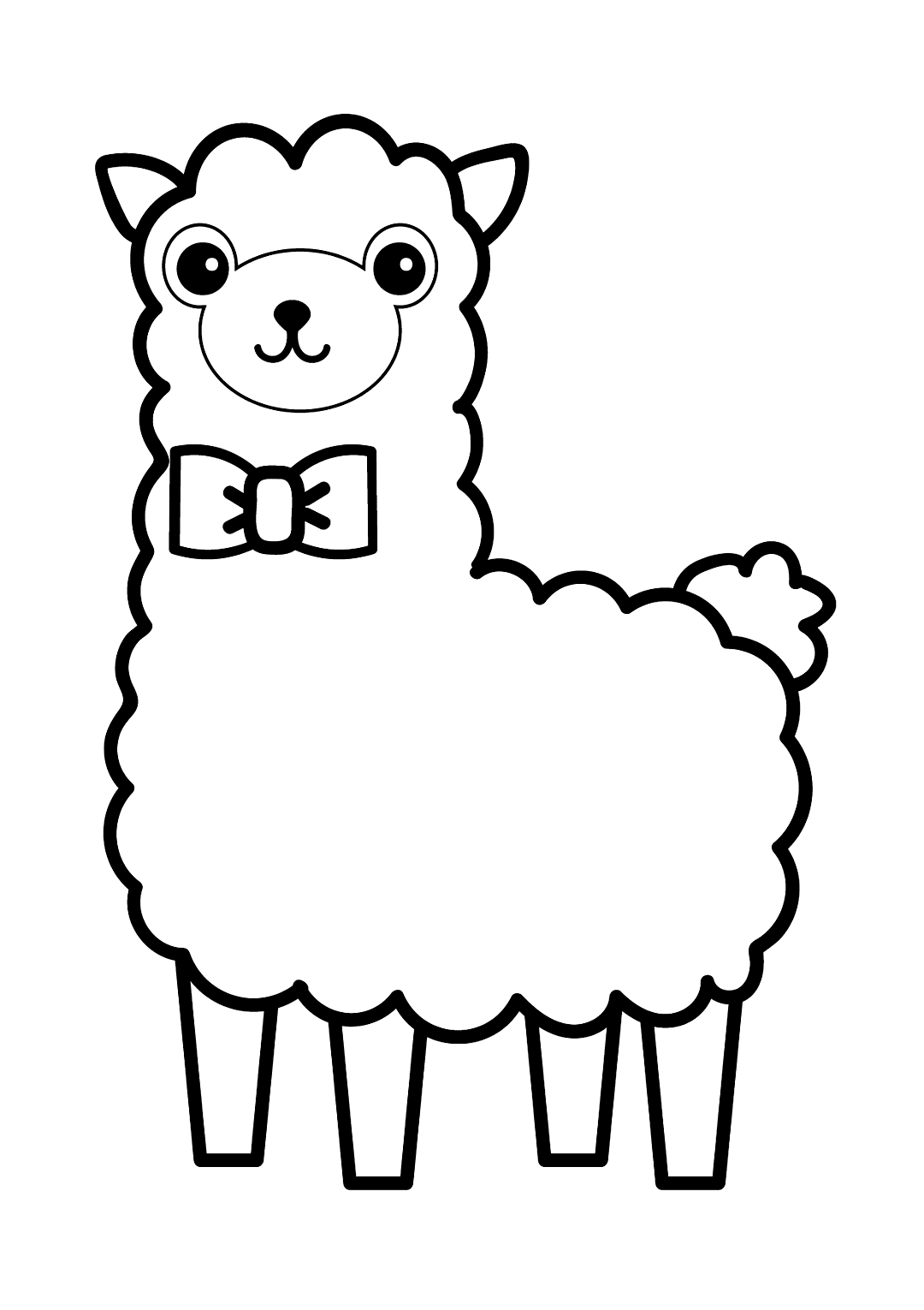 Llama Coloring Pages Printable Coloring Pages FREE