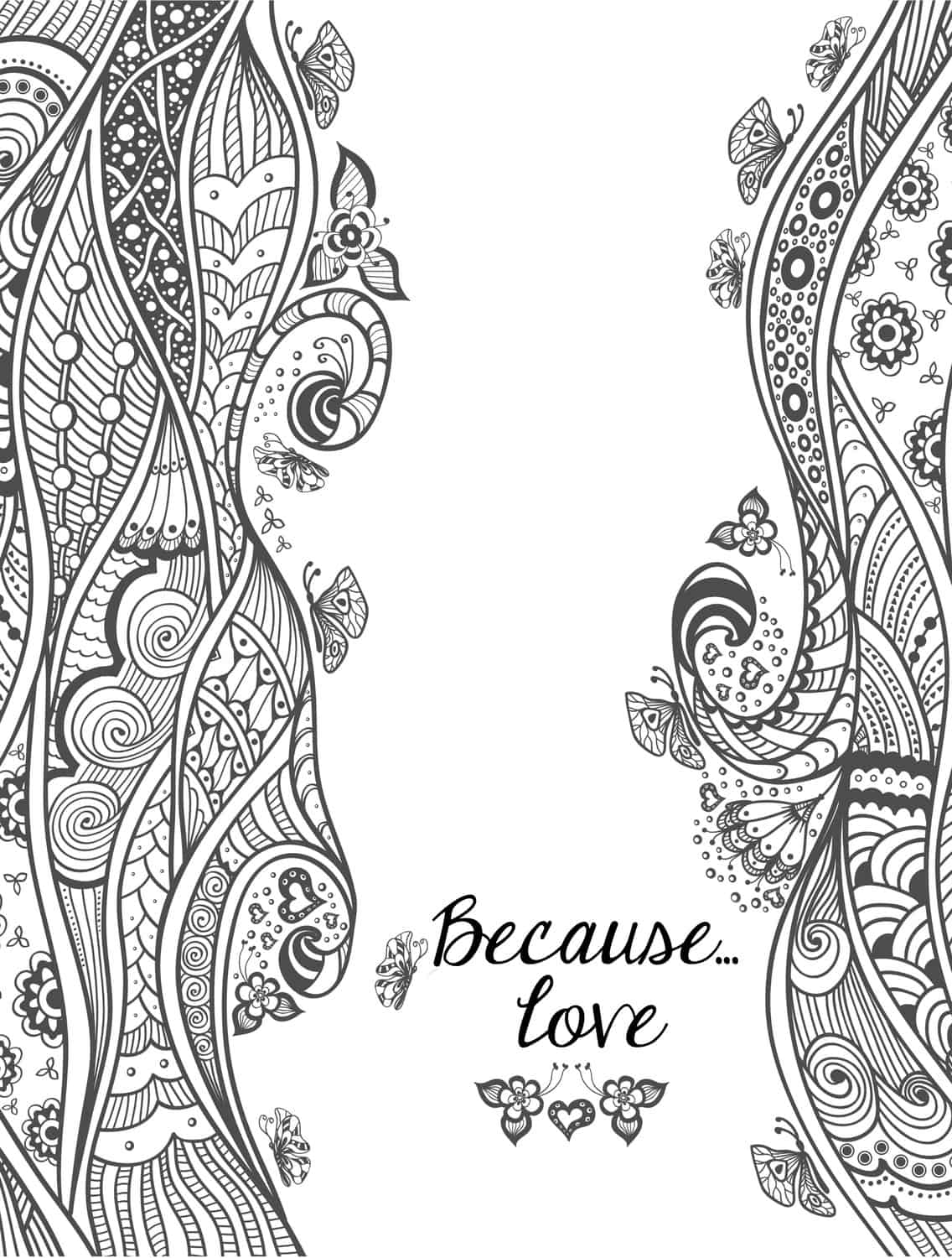 Love Coloring Pages For Adults