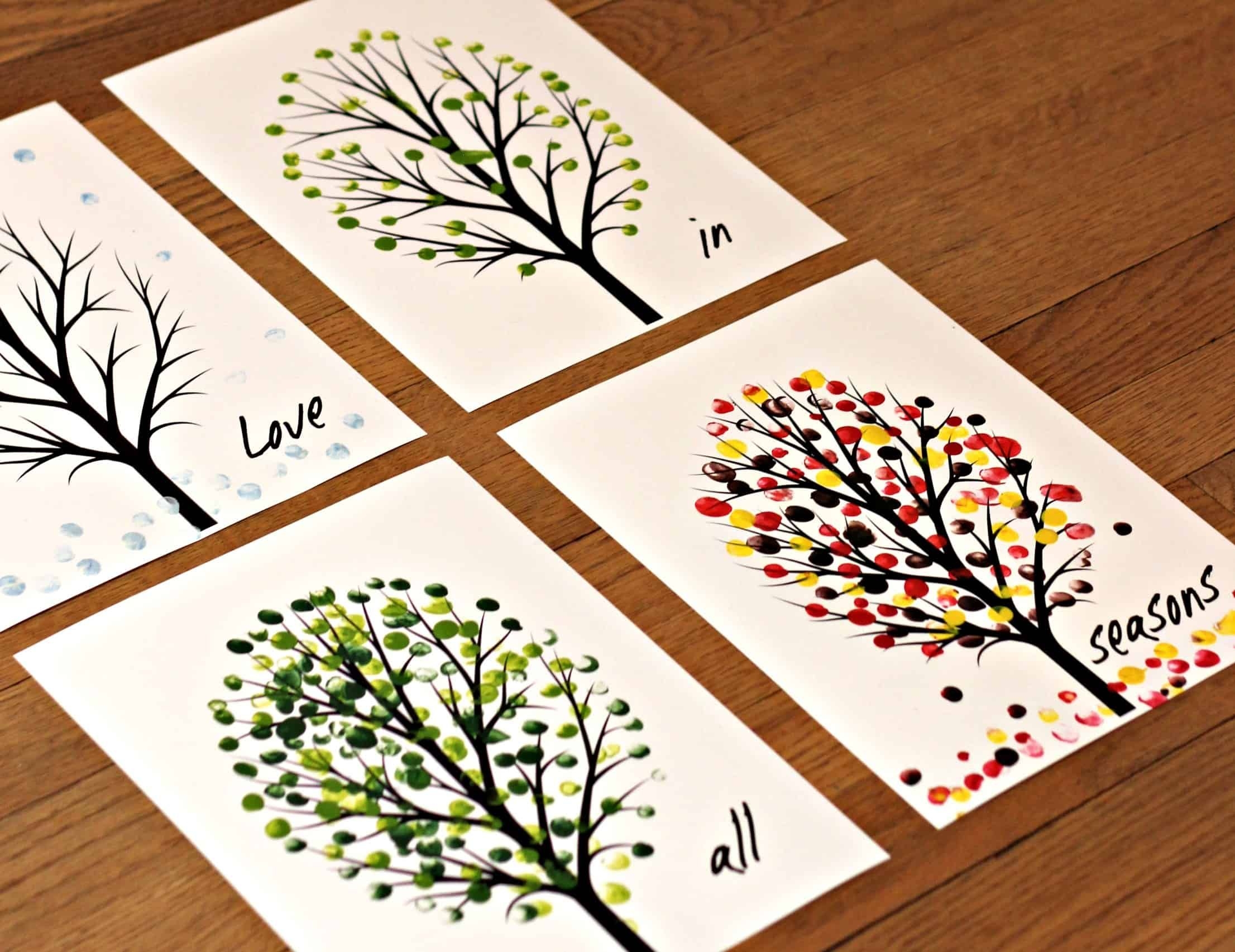 Love In All Seasons Free Printable Art Project Art For Kids Crafts For