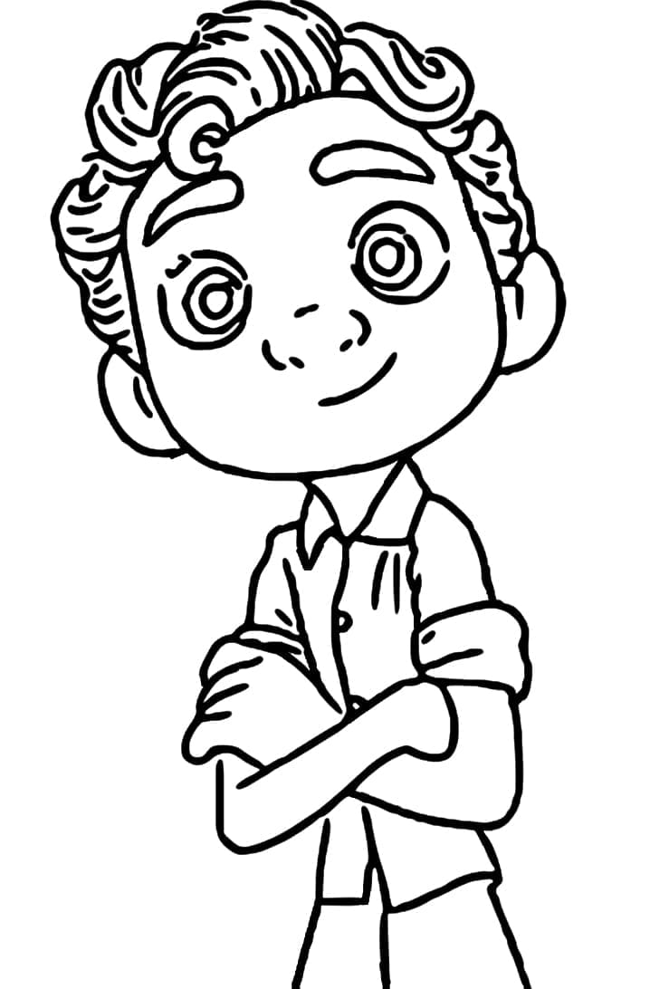 Luca Coloring Pages